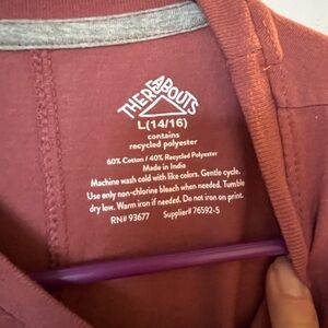 Therabouts Maroon Long Sleeve Shirt